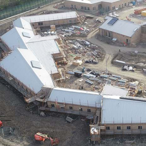 Bird's view of Women's National Facility, Stirling at building stage. Image courtesy of Morrison Cosntruction